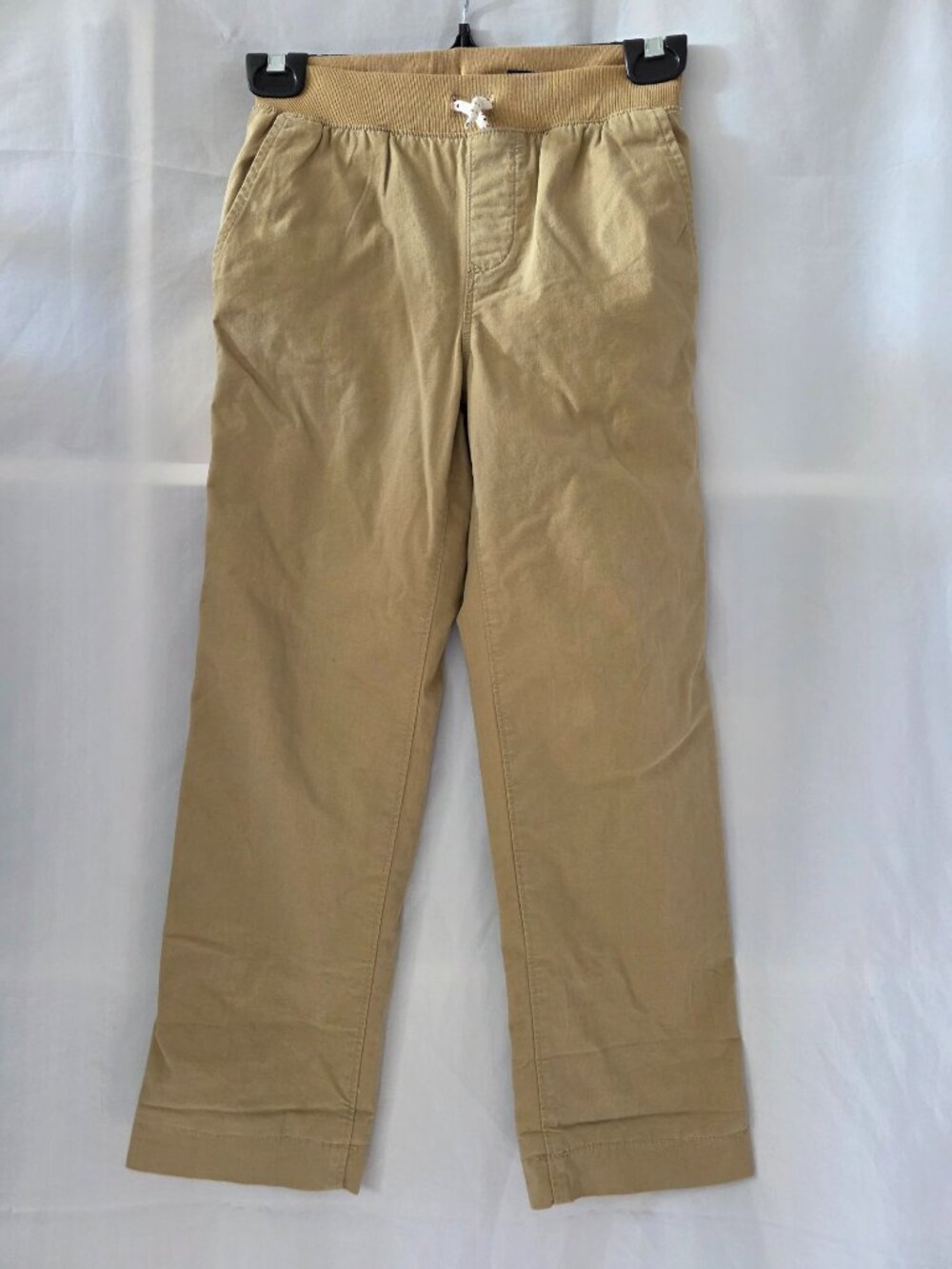 Boys Lined Khakis, Lands' End, Size Small (6-7)